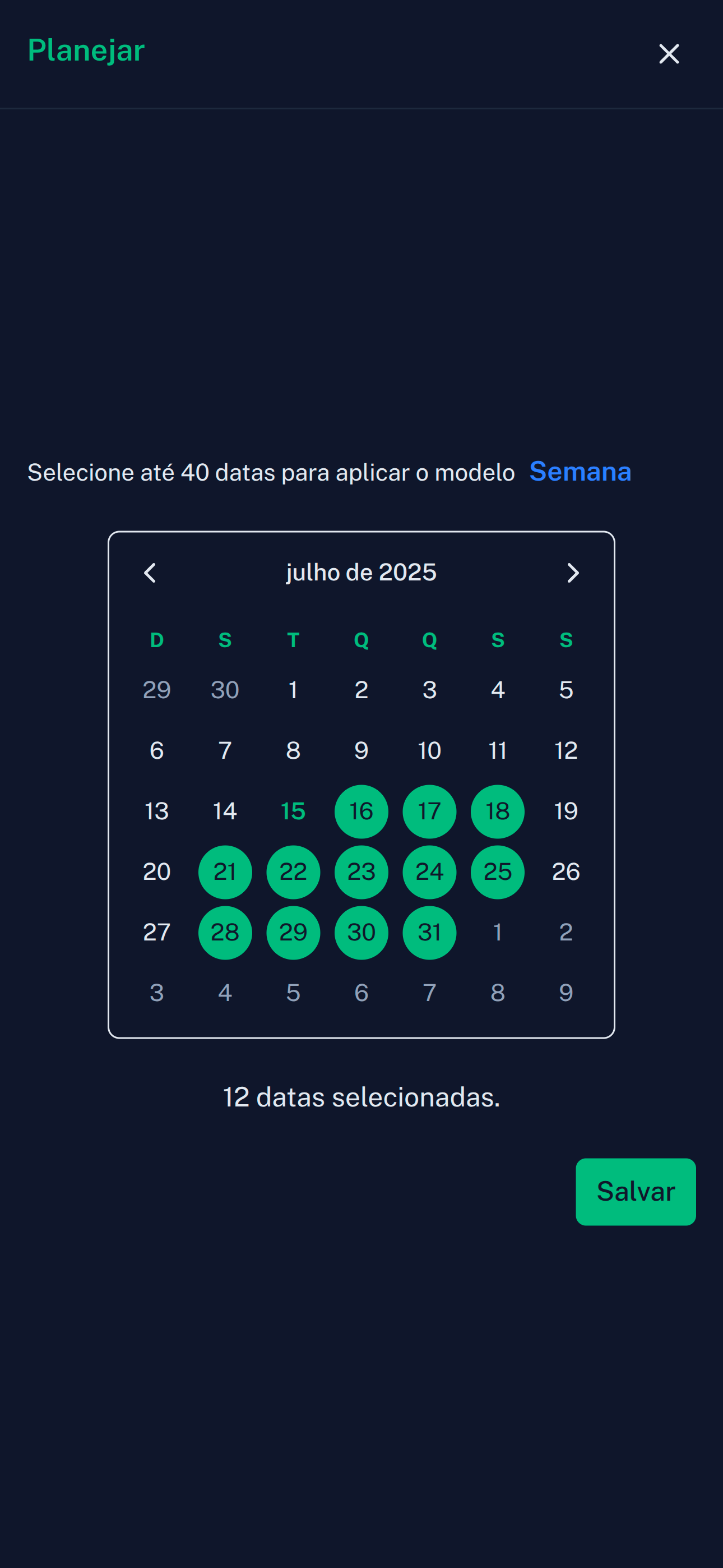 Modelo semana