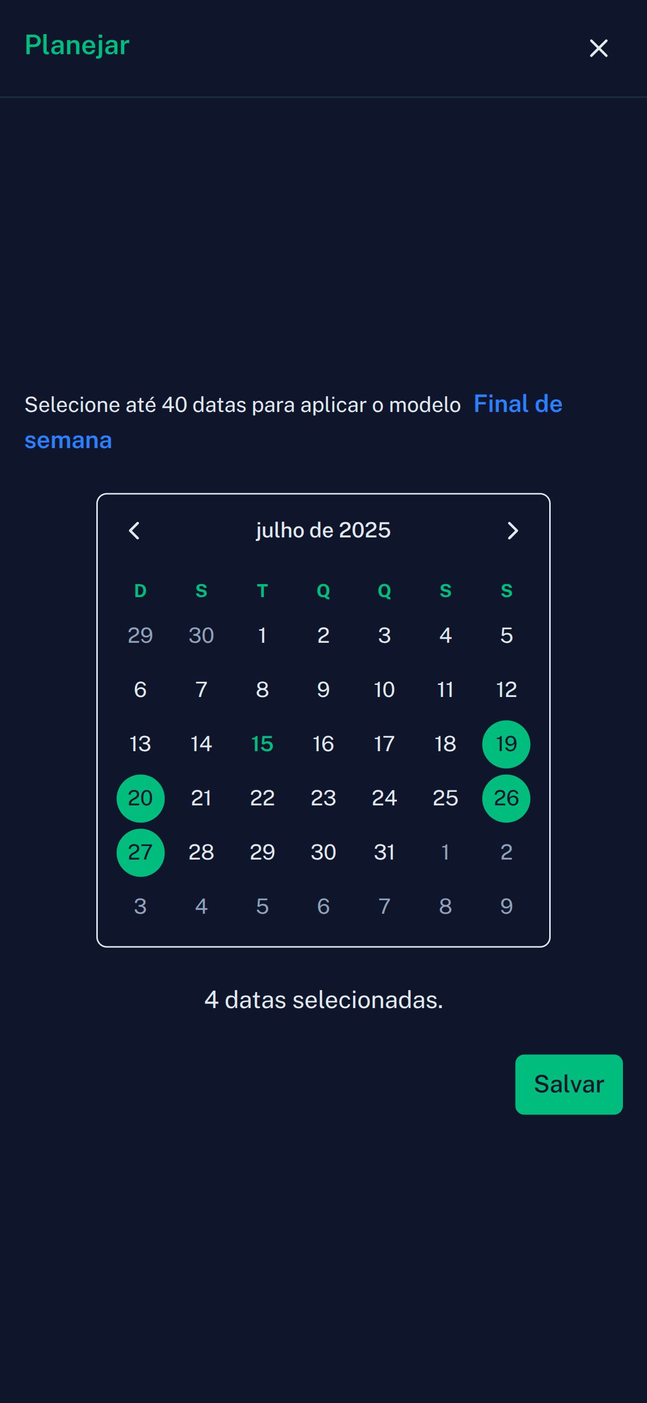 Modelo semana